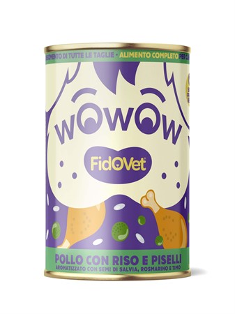 Fidovet, WOWOW, Puppy, chicken, rice & peas, 400 g
