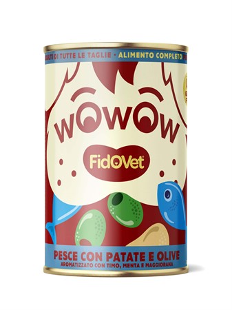 Fidovet, WOWOW, fish, potatoes & olives, 400 g