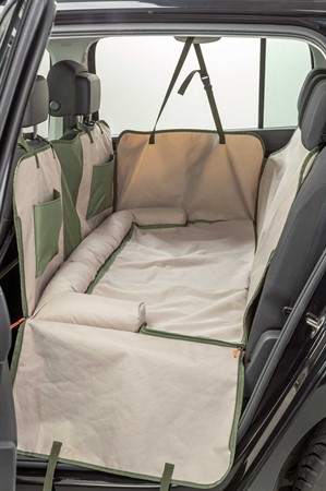 Bilskydd med vändbar filt, 1.61 × 2.1 m, olivgrön/beige