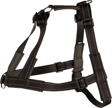 Lead'n'Walk Soft träningssele, S-M: 45-70 cm/25 mm, svart