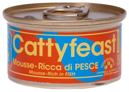 Fidovet CattyFeast Sterilised, mousse, fish, 85 g