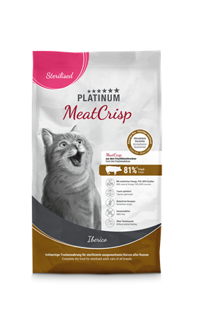 Platinum Cat MeatCrisp Sterilised Iberico 1,5 kg