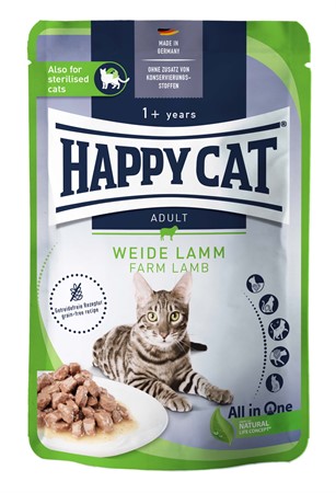 HappyCat våt/sås, lamm, 85 g