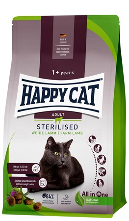 HappyCat Adult sterilised, lamm, 4 kg