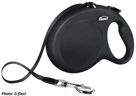 flexi New CLASSIC, L: 8 m band, svart