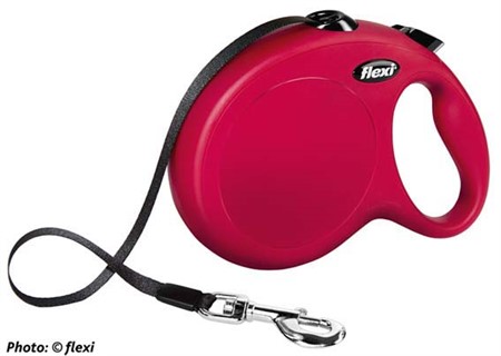 flexi New CLASSIC, L: 8 m band, röd