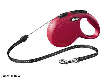 flexi New CLASSIC LONG, S: 8 m rep, röd