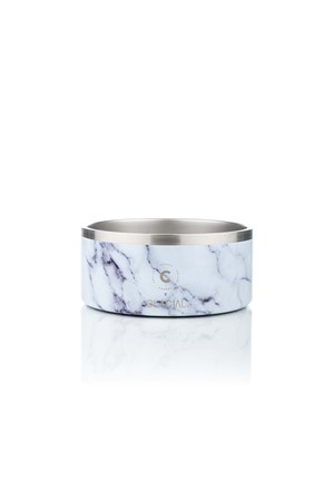 Termoskål 900ml, rostfri, vitmelerad