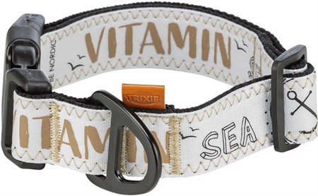 BE NORDIC halsband, X-bred, XS-S: 25-36 cm/25 mm, svart