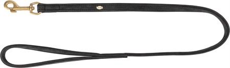 (BV)Pure koppel, läder, XS-S: 1,20 m/10 mm, svart
