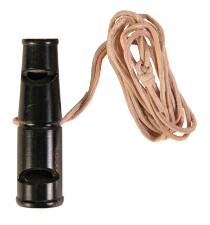 Visselpipa i horn 2-tons 6,5 cm