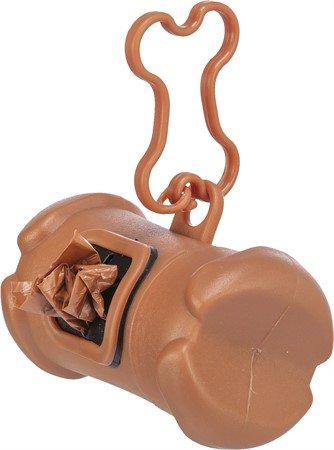 Bajspåsehållare, plast m 15 påsar, M