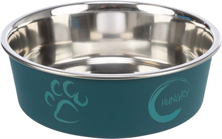 Matskål rostfri plastcoatad 0,4L 14cm