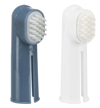 Tandborstset för fingertopp, 6 cm, 2-pack