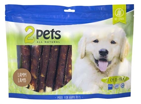 2pets Tuggrulle m lamm 17cm 18-pack XL, 840g