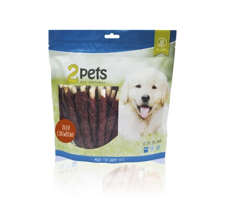 2pets Tuggpinne m hjort 12cm 30-pack, 400g