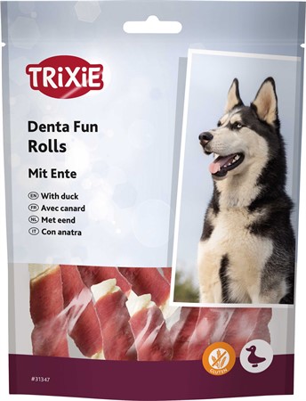 Denta Fun Mini tuggrulle, anka, 6 cm, 120 g