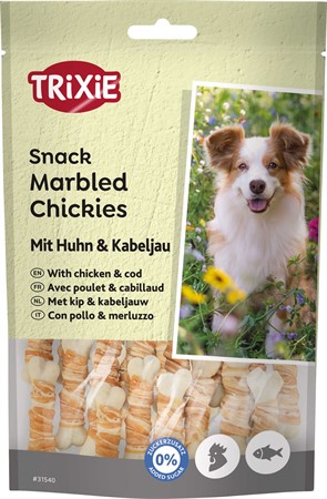 Marbled Chickies med kyckling & torsk, 100 g