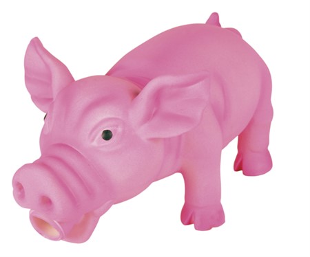 Latexgris m originalljud 17 cm, rosa