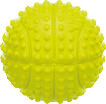 Sportboll naturgummi, m ljud, ø 5.5 cm, lime