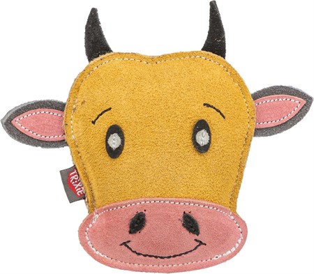 Ko, läderleksak, 17 cm