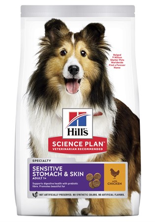 Hills Canine Adult Sen.Stomach&Skin MED Chicken 14kg