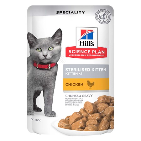 Hills Sterilised Kitten Chicken 12x85g