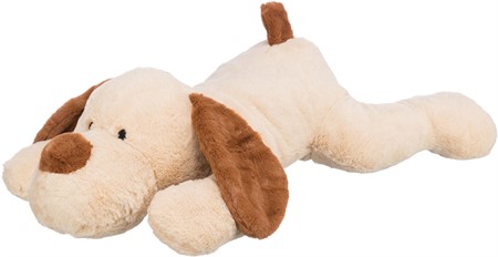Hund soft, plysch, 75 cm, beige/brun
