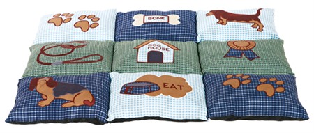 Lapptäcke, 80 × 55 cm, blå/grön