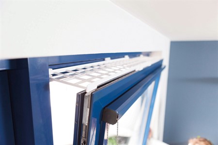 Skyddsgaller f fönster, topp/botten, 75-125 × 16 cm, ABS, vit