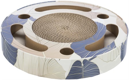 Klöscylinder med 2 plastbollar, wellpapp, catnip, ø 33 cm