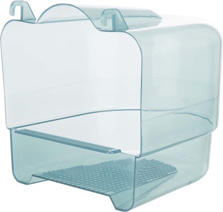 Fågelbad, transparent, 15×16×17 cm