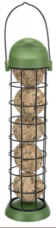 Vildfågelmatare, för talgbollar ø 8 × 29 cm, grön