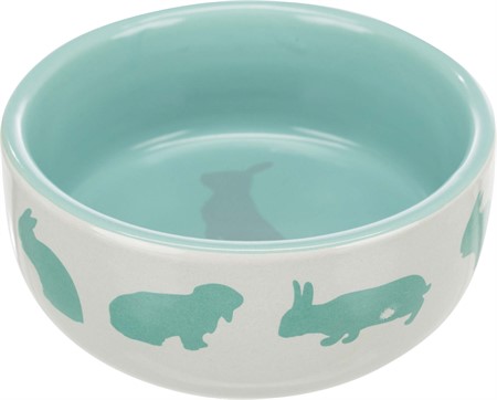 Matskål keramik motiv kanin 11 cm 250 ml
