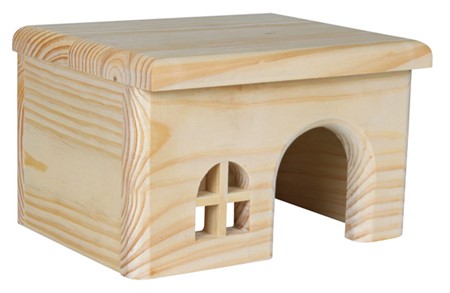 Trähus, 15 x 12 x 15 cm