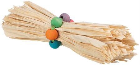 Leksak med majsblad och trä, 16 × 4 cm