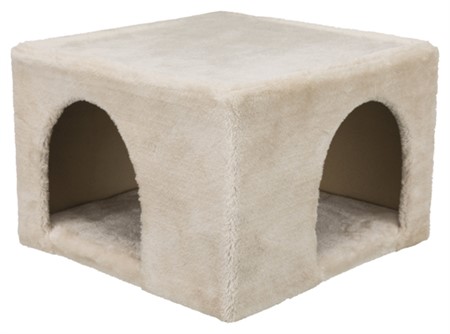 Igloo for kanin/marsvin, plysch,36 × 25 × 36 cm, beige