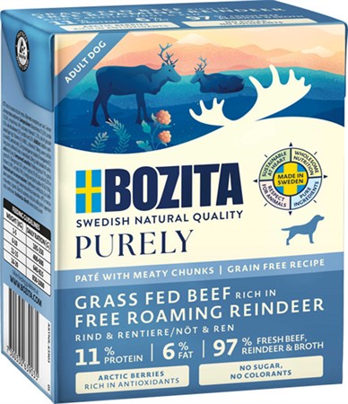 Bozita Purely Tetra paté Beef/Reindeer 370 g