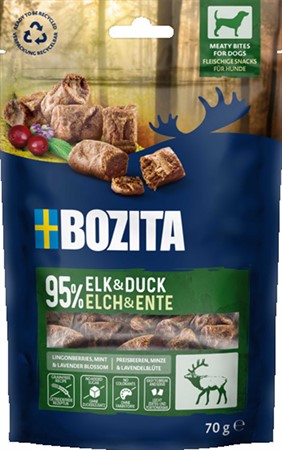 Bozita Snacks Meaty Bites Elk & Duck 70g