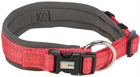 JP, Halsband, X-bröd, vadderad, XS-S: 27-35 cm/25 mm, salmon/grafit