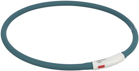 JP, Flash light ring USB, silikon, XS-XL: 70 cm/ø 10 mm, petrol