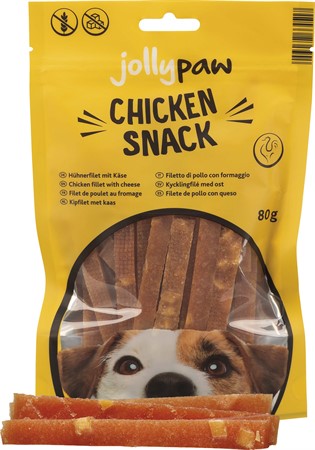 JP, Chicken Snack, med ost, 80 g