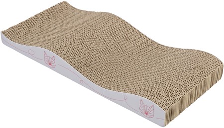 JP, Klösvåg, wellpapp, catnip, 43 × 4 × 20 cm, ljuslilac