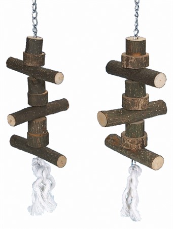 NL Fågelleksak Träklossar natur 36 cm