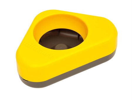 MIM Vattenskål plast 0.7 L grå/gul