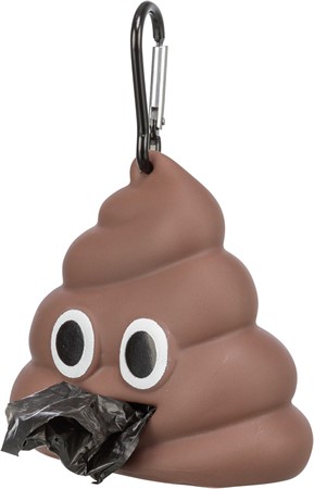 Bajspåsehållare, 8 × 5 cm, 1 × 15 påsar, brun