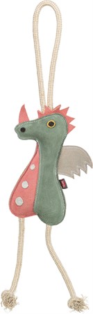 Drake, läderleksak, läder/rep, 55 cm