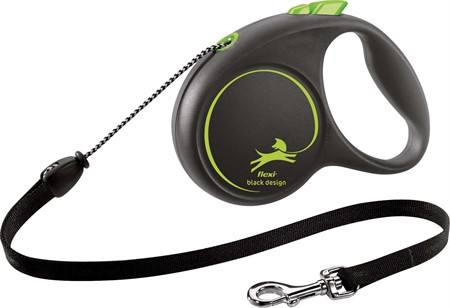 flexi BLACK DESIGN, rep, M: 5 m, grön