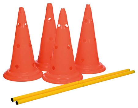 Dog Activity Hinderset 2 hinder, ø30×50cm, 100cm, orange & gul
