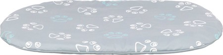 (BV)Jimmy dyna, oval, 44 × 31 cm, ljusgrå